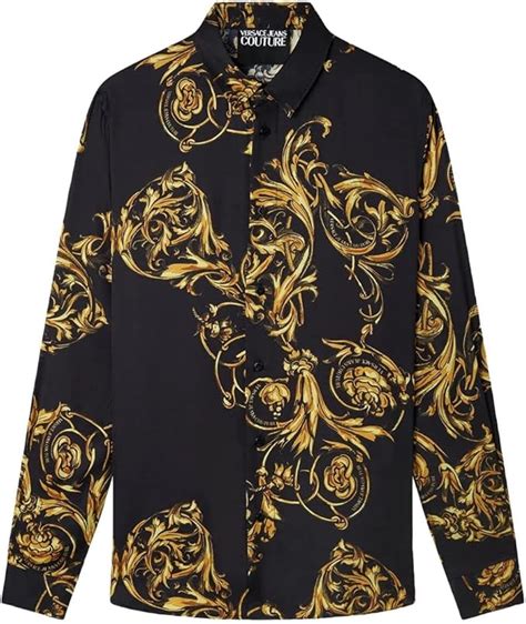 camicia versace uomo leone|Camicie Uomo Jeans Couture .